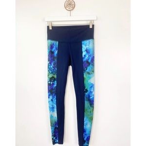 Athleta Bloom Chaturanga Watercolor Floral Legging